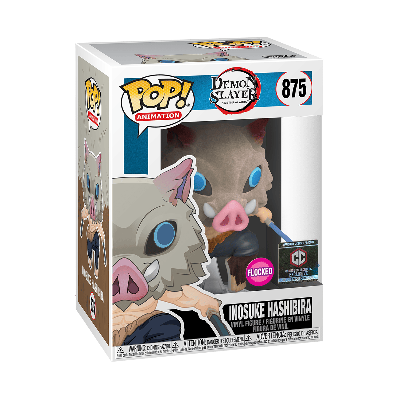 Inosuke — Demon Slayer #875 (Flocked) (Chalice Collectibles Exclusive) (Vaulted)